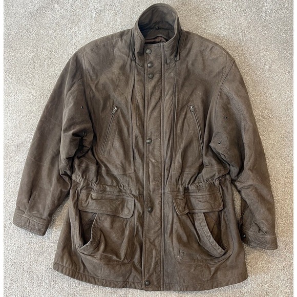 Jackets & Blazers - Wilsons Adventure Bound Leather Jacket Large Brown Utility MISSING HOOD‎
